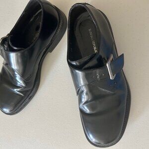 EUC Men's Black 7.5 Dress shoes-Banana Republic